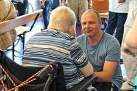Betreuer und Mitarbeiter des Haus Tobias, einem Pflegeheim für Menschen mit Behinderung in Heiligenstadt