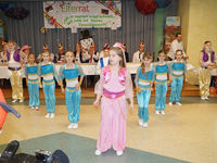 Kindertantzgruppe aus Siemerode beim Fasching in den Eichsfelder Werkstätten