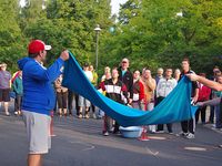 Erster Mannschaftswettkamp des Behinderten Sportfest bei den Eichsfelder Werkstätten