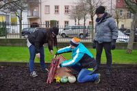 Die Eichsfelder Werkstätten dekorieren den Heiligenstädter Weihnachtsmarkt