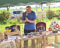 Eichsfelder Werkstätten stellen Produkte aus dem Werksattladen in Heiligenstadt beim Naturparkfest in Fürstenhagen aus